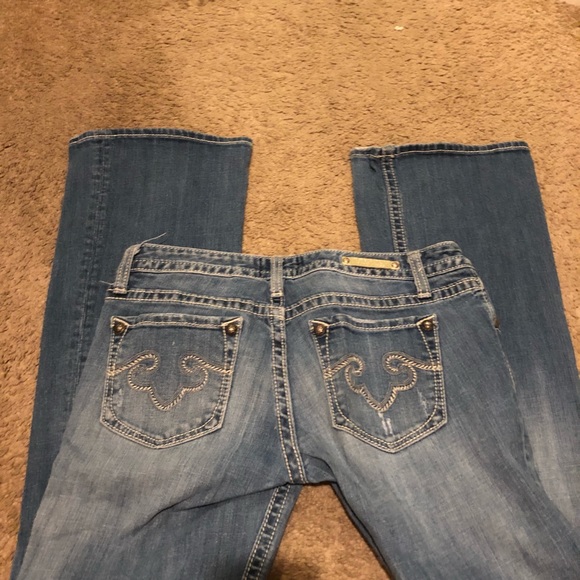 Express Rerock Boot Cut Jeans Size 4R - Picture 3 of 7